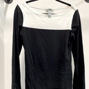 Top with button detail